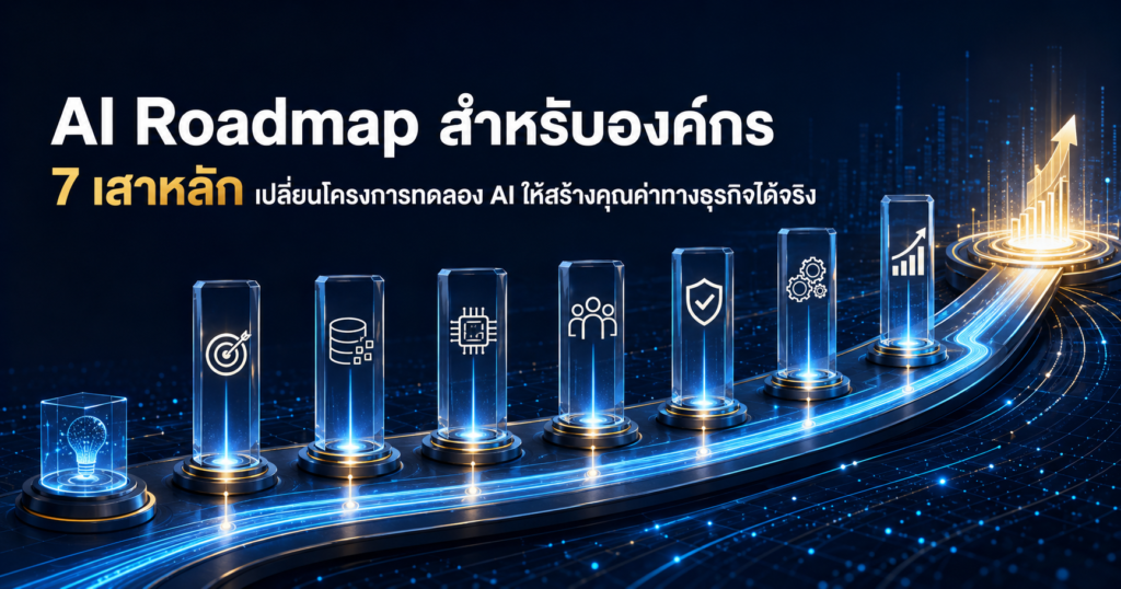 AI Roadmap สำหรับองค์กร 7 เสาหลัก ตั้งแต่ AI Strategy ถึง AI Data